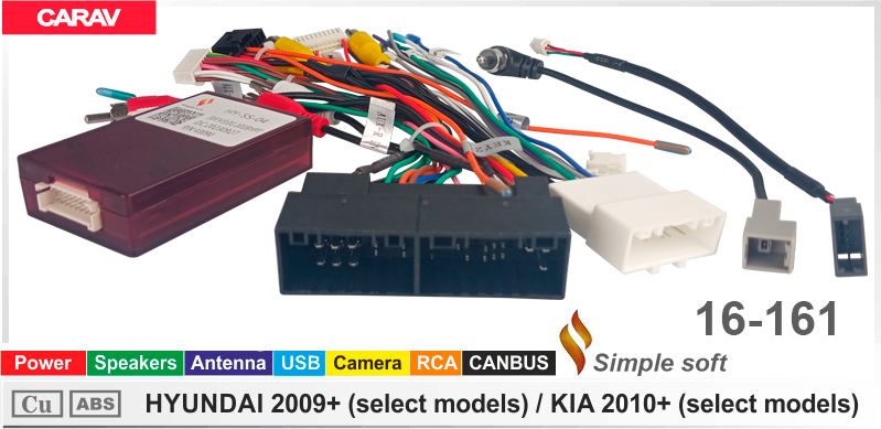 Перехідник для магнітол 9", 10.1" Hyundai, KIA Carav 16-161