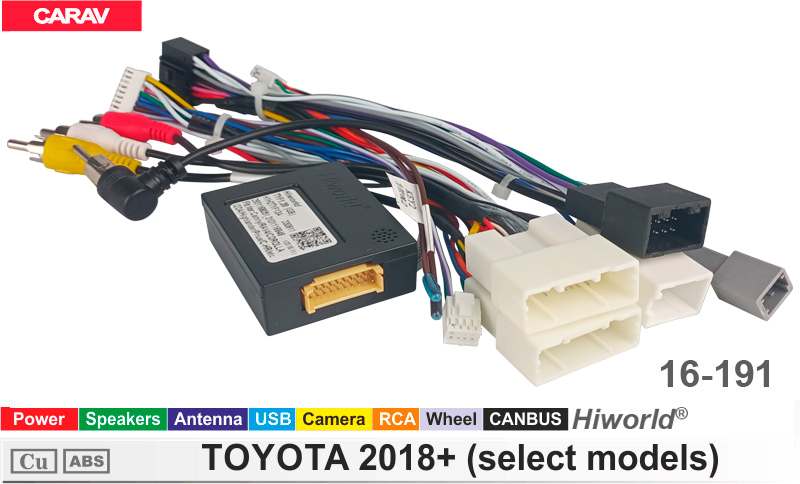 Переходник для магнитол 9", 10.1" Toyota Carav 16-191