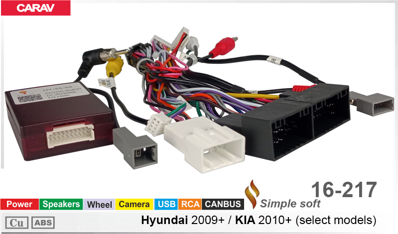 Перехідник для магнітол 9", 10.1" Hyundai, KIA Carav 16-217