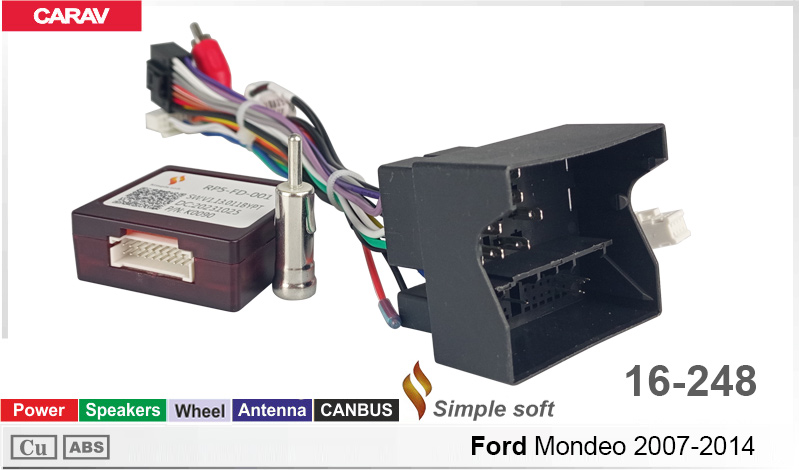Перехідник для магнітол 9", 10.1" Ford Mondeo Carav 16-248