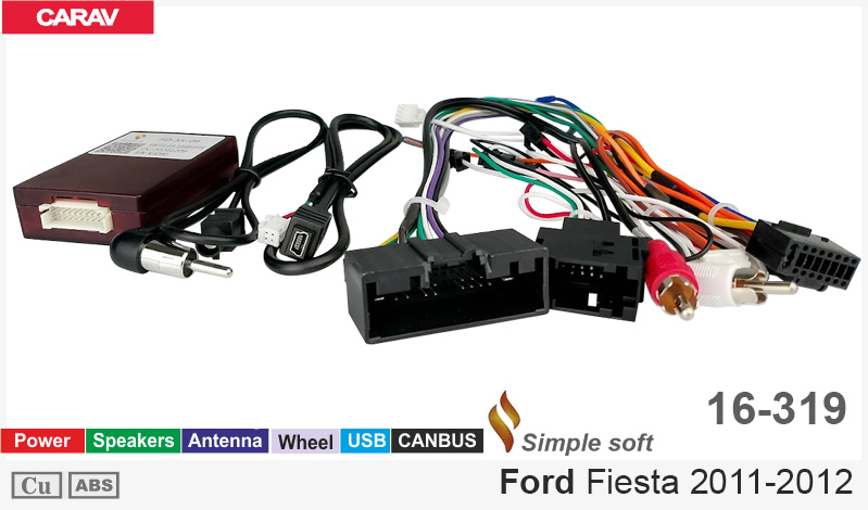Перехідник для магнітол 9", 10.1" Ford Fiesta Carav 16-319