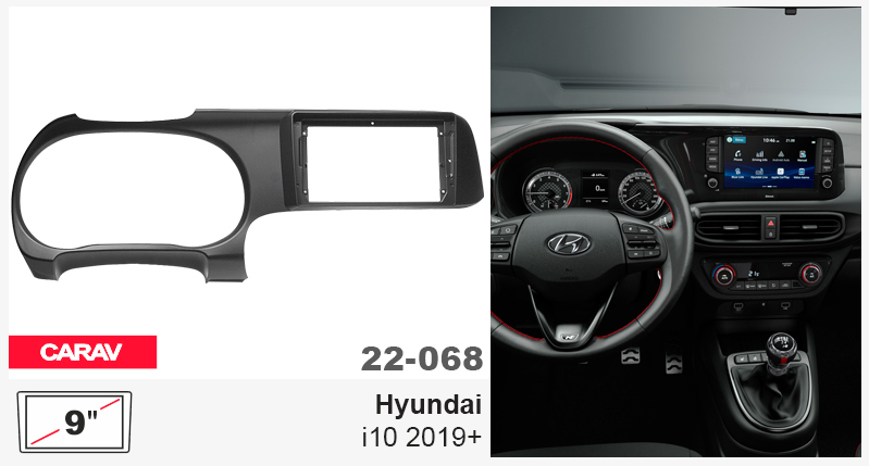 Перехідна рамка Hyundai i10 Carav 22-068