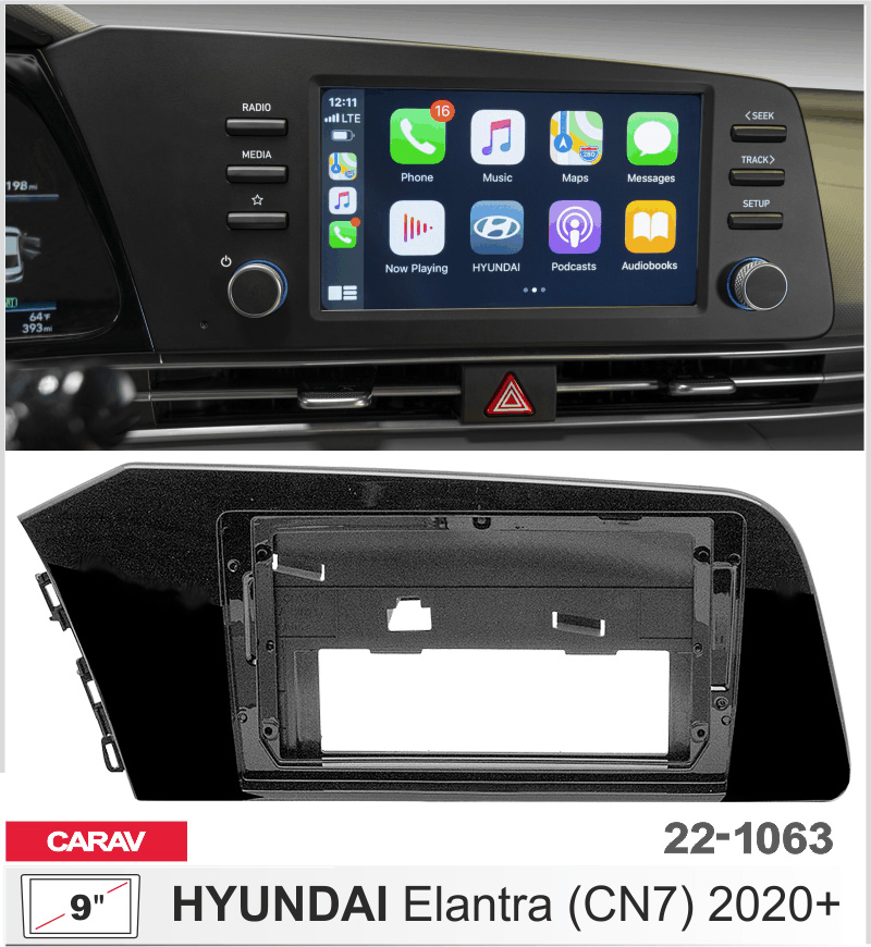 Перехідна рамка Hyundai Elantra Carav 22-1063