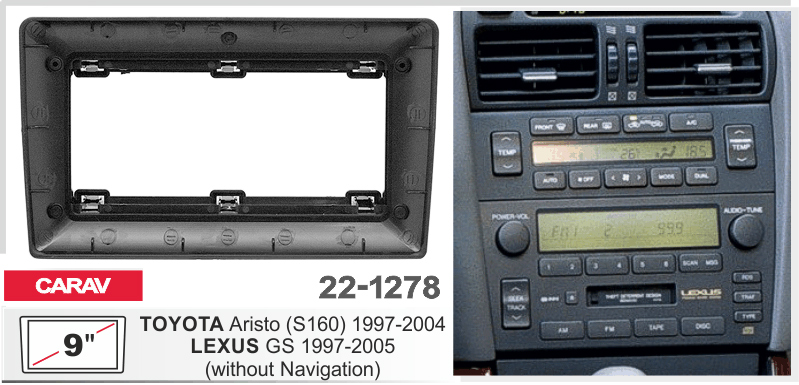 Перехідна рамка Lexus GS Carav 22-1278