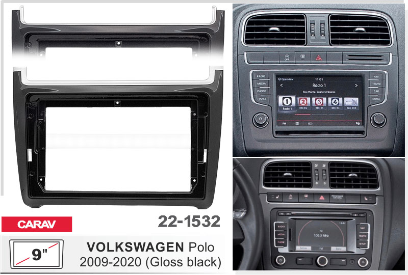 Перехідна рамка Volkswagen Polo Carav 22-1532