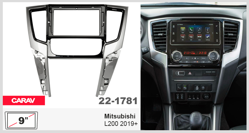 Переходная рамка Mitsubishi L200 Carav 22-1781