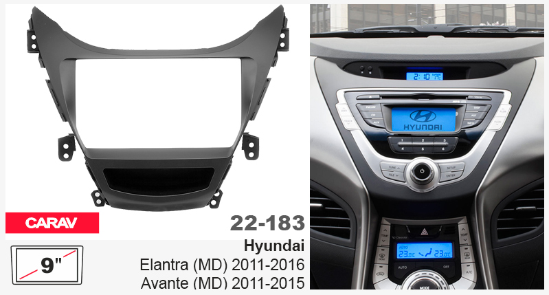 Переходная рамка Hyundai Elantra, Avante Carav 22-183