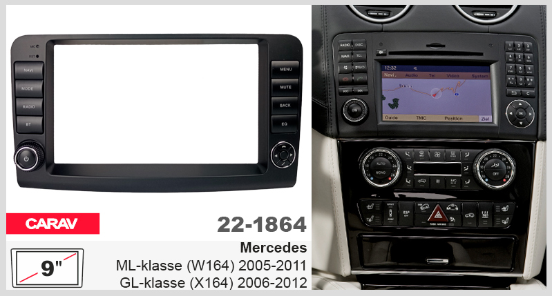 Переходная рамка Mercedes ML-klasse, GL-klasse Carav 22-1864