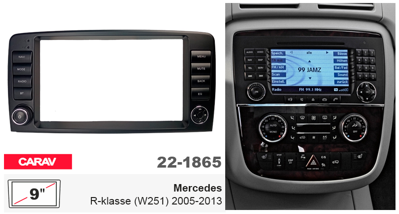 Переходная рамка Mercedes R-klasse Carav 22-1865