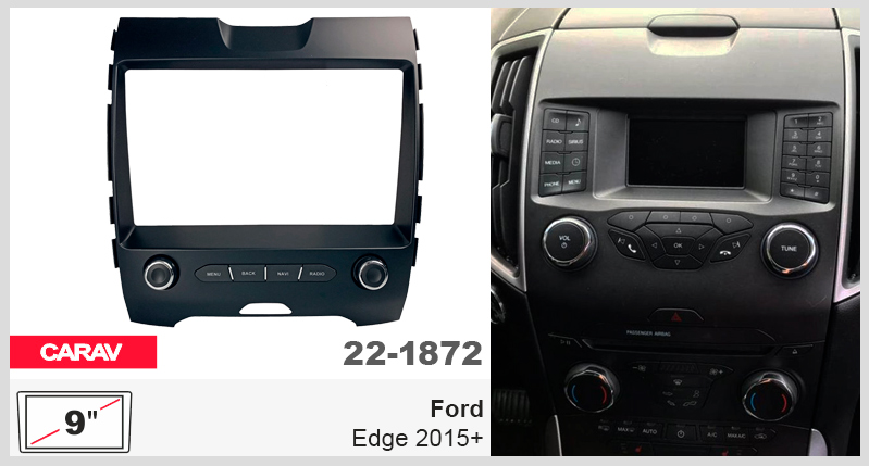 Переходная рамка Ford Edge Carav 22-1872