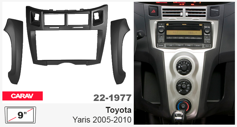 Перехідна рамка Toyota Yaris Carav 22-1977