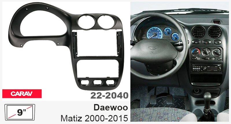Перехідна рамка Daewoo Matiz Carav 22-2040