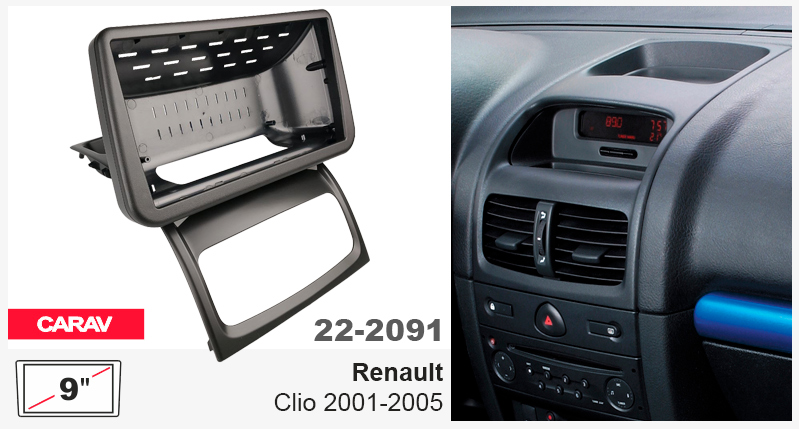 Переходная рамка Renault Clio Carav 22-2091