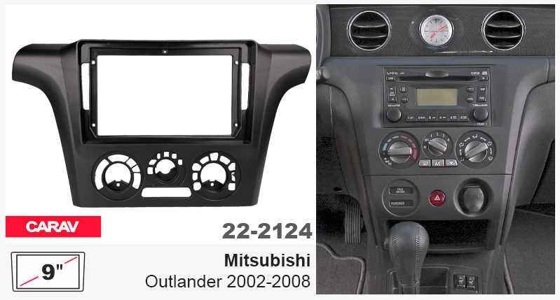 Переходная рамка Mitsubishi Outlander Carav 22-2124
