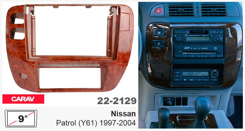Переходная рамка Nissan Patrol (Y61) Carav 22-2129