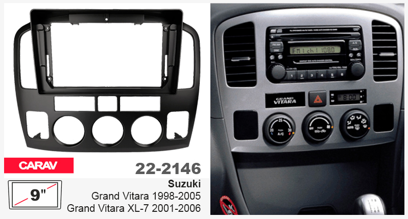 Перехідна рамка Suzuki Grand Vitara, XL-7 Carav 22-2146