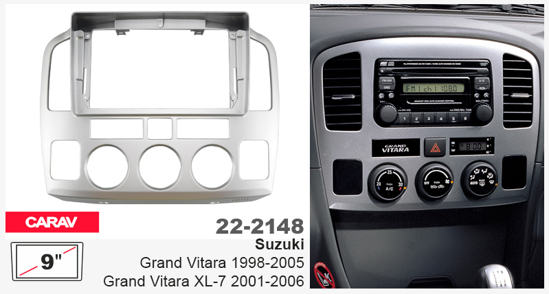 Перехідна рамка Suzuki Grand Vitara, XL-7 Carav 22-2148