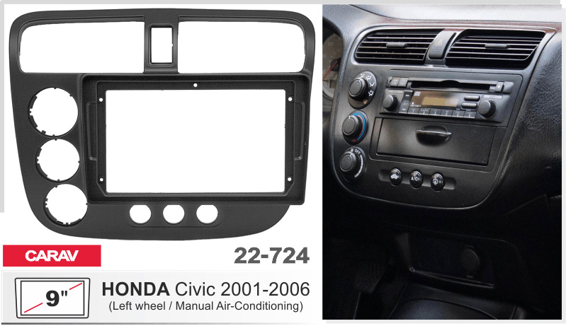 Переходная рамка Honda Civic Carav 22-724
