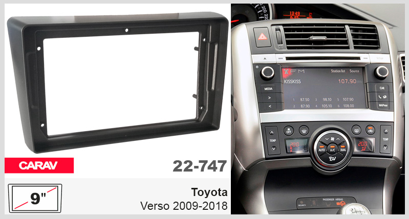 Переходная рамка Toyota Verso Carav 22-747