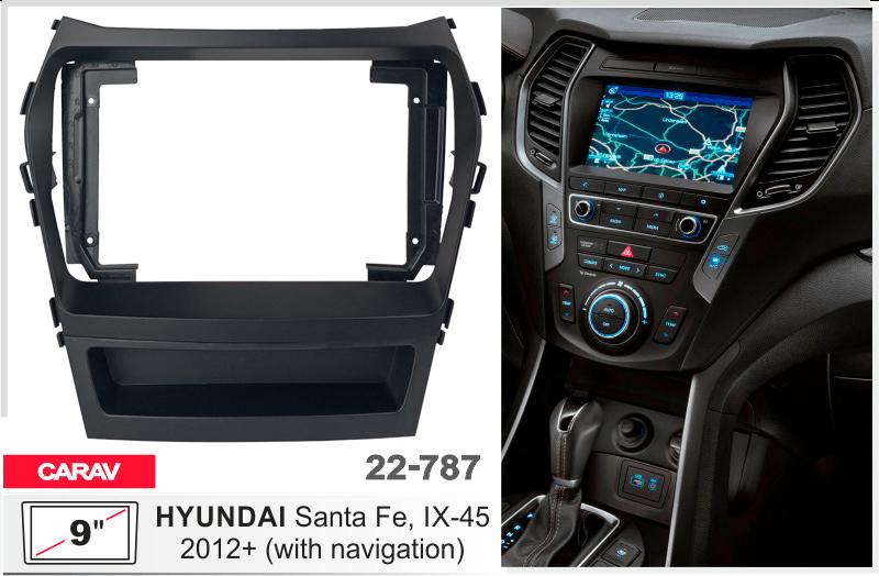 Перехідна рамка Hyundai Santa Fe Carav 22-787