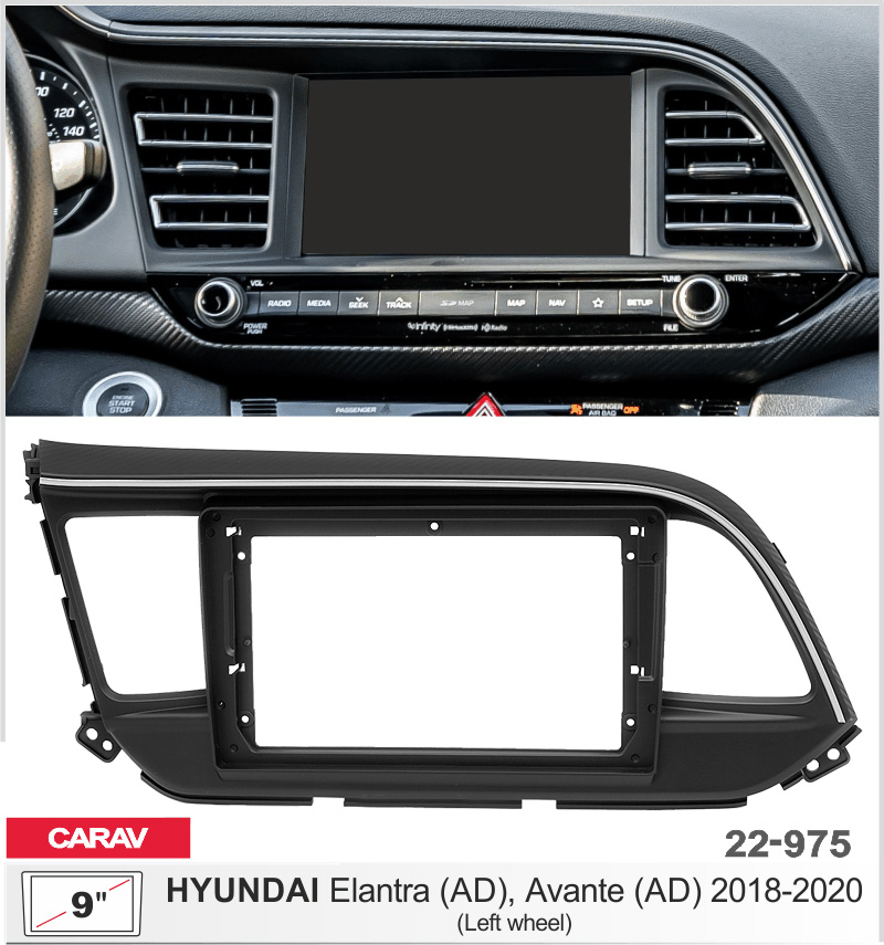 Перехідна рамка Hyundai Elantra, Avante Carav 22-975