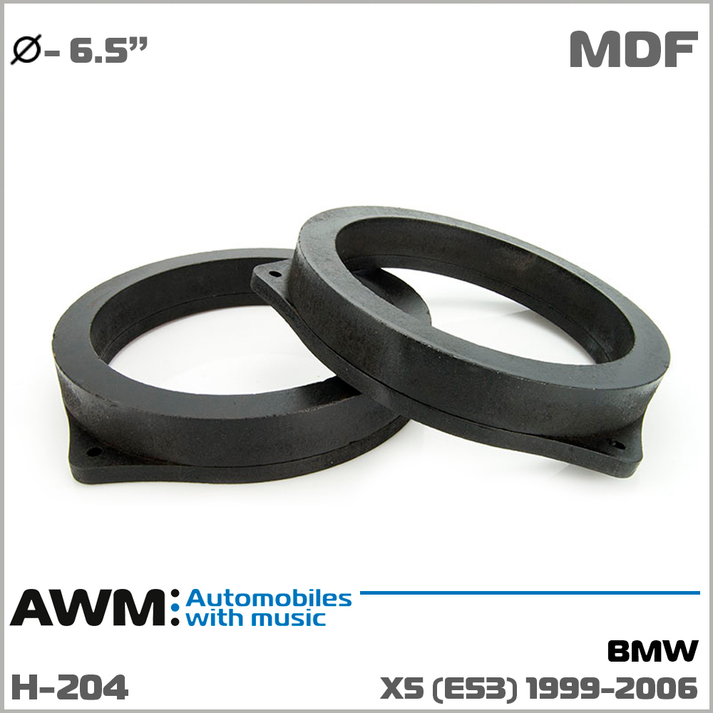 Проставки під динаміки 165 мм / 6.5" AWM H-204 BMW X5 (E53)