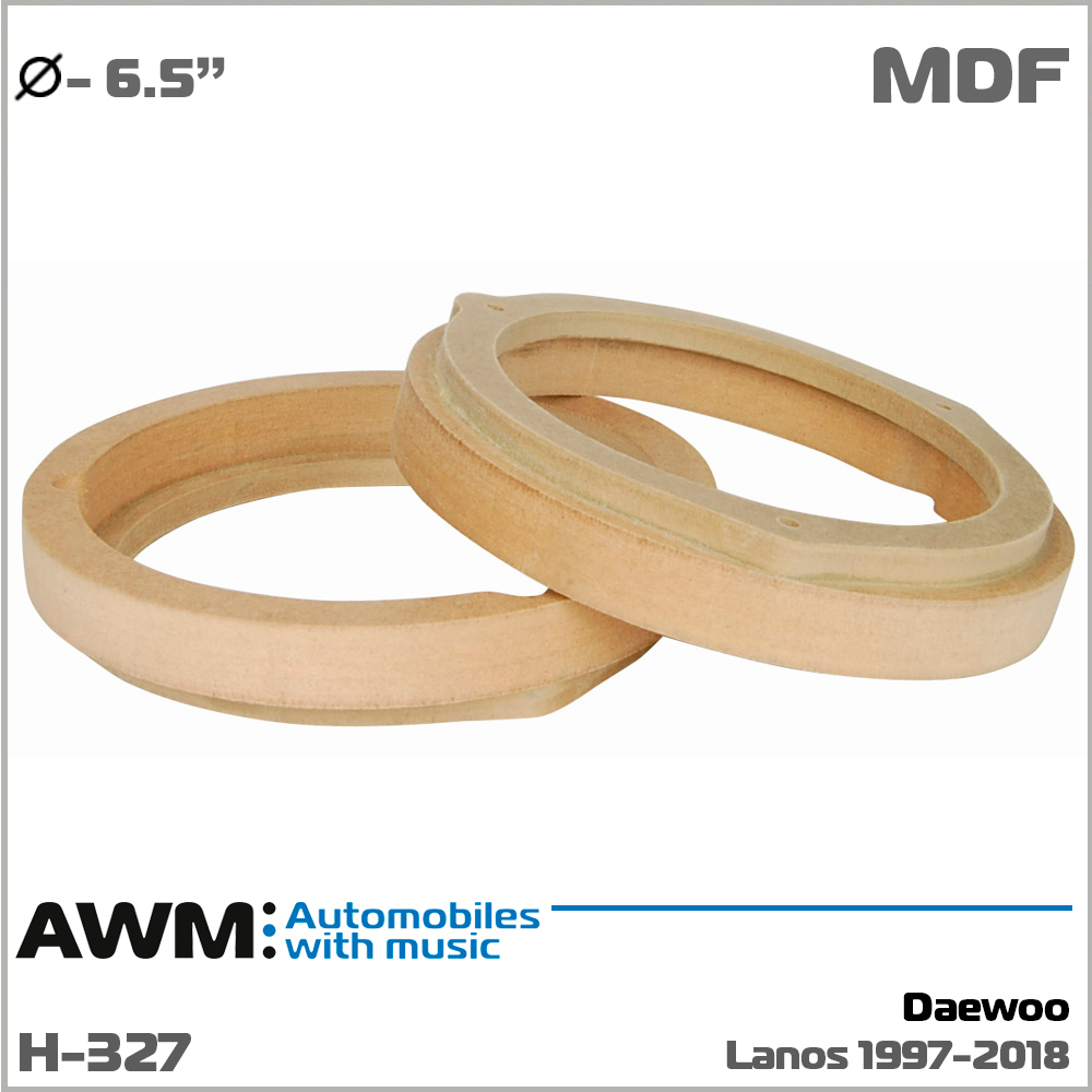 Проставки под динамики 165 мм / 6.5" AWM H-327 Daewoo Lanos